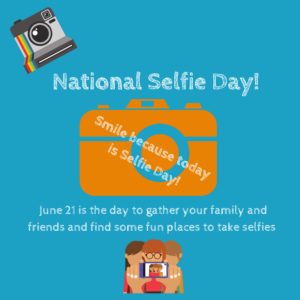 National Selfie Day is June 21