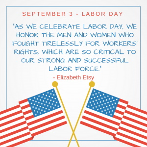 September 3 is Labor Day