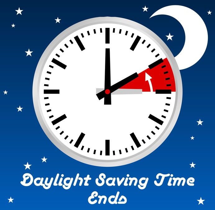 Daylight Saving Time Ends – November 4