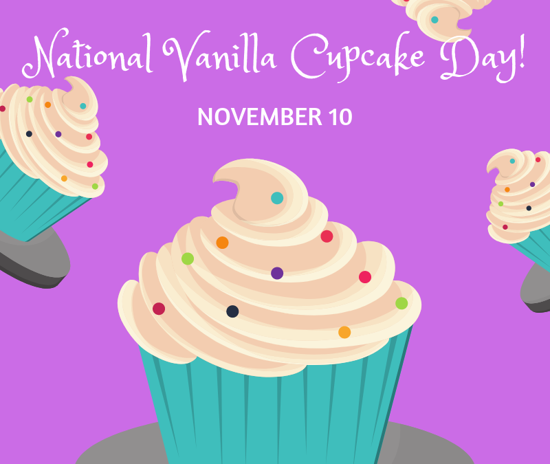 Nov. 10 is National Vanilla Cupcake Day