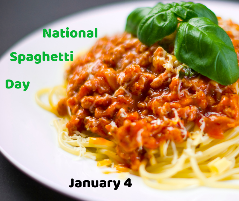 National Spaghetti Day is January 4!