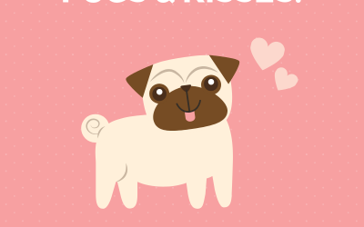 Pugs & Kisses! Happy Valentine’s Day!