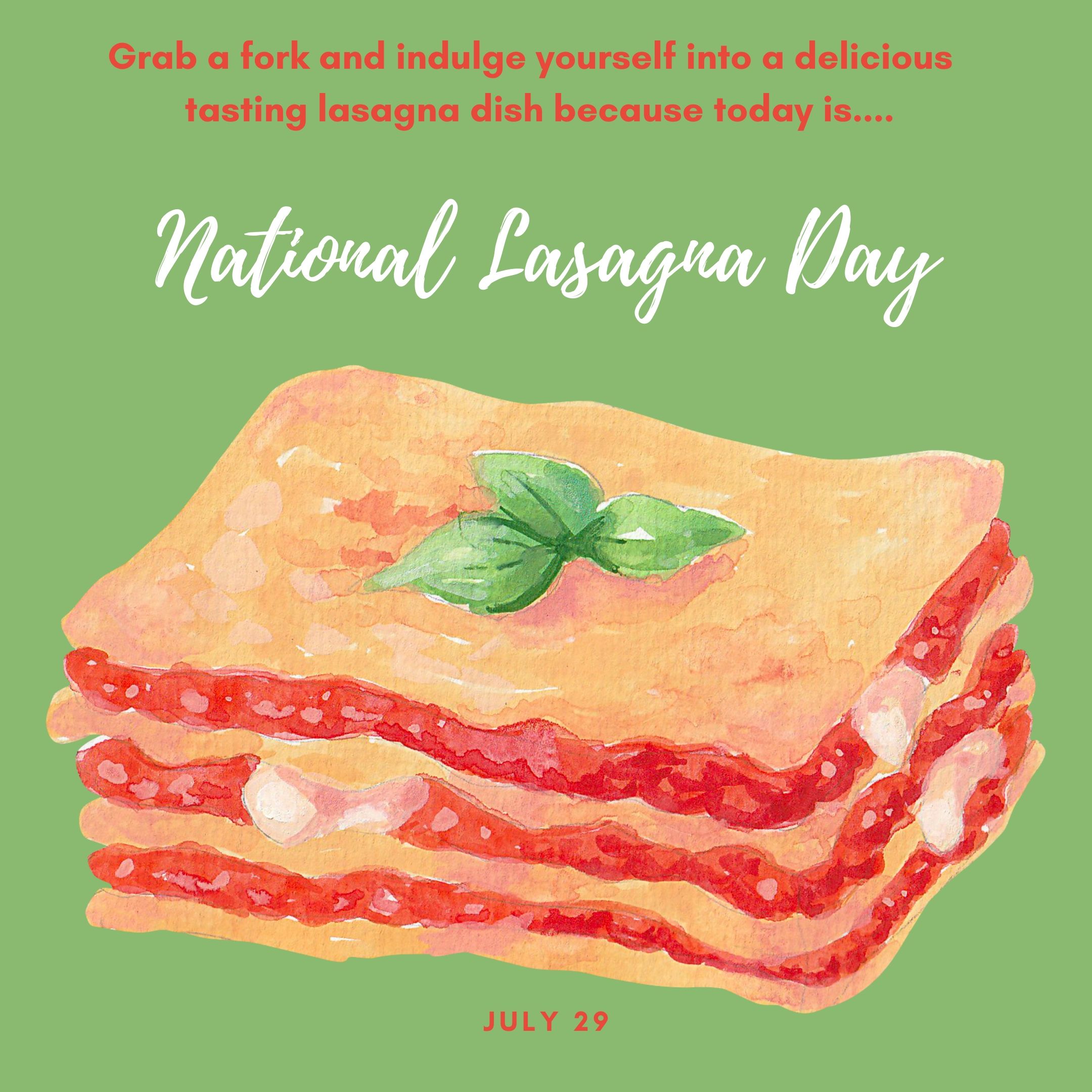 National Lasagna Day 