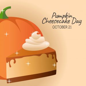 October 21 is National Pumpkin Cheesecake Day!