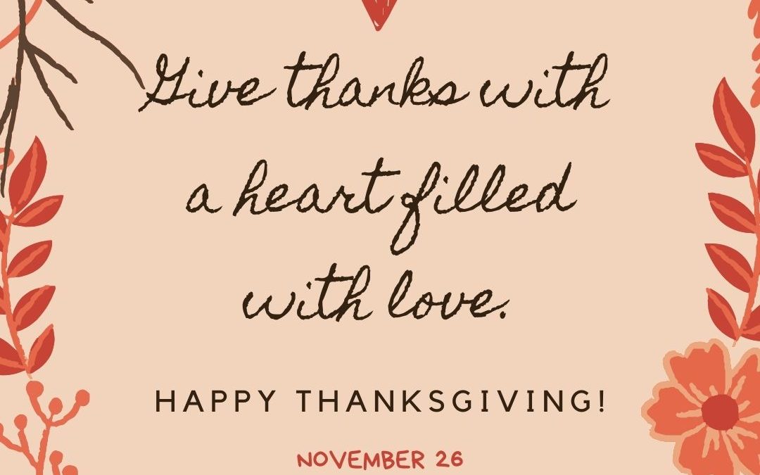 Give Thanks on November 26!