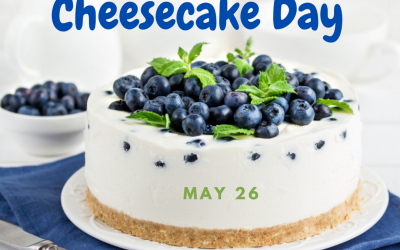 National Blueberry Cheesecake Day 2022! (May 26)