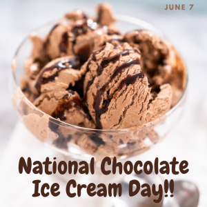 National Chocolate Ice Cream Day 2022! (June 7)