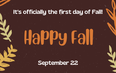 Happy Fall 2022! (Sept. 22)